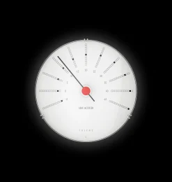 Discount Clocks Termometer Ø12 cm i hvid | Køb her Ure & Vejrstationer