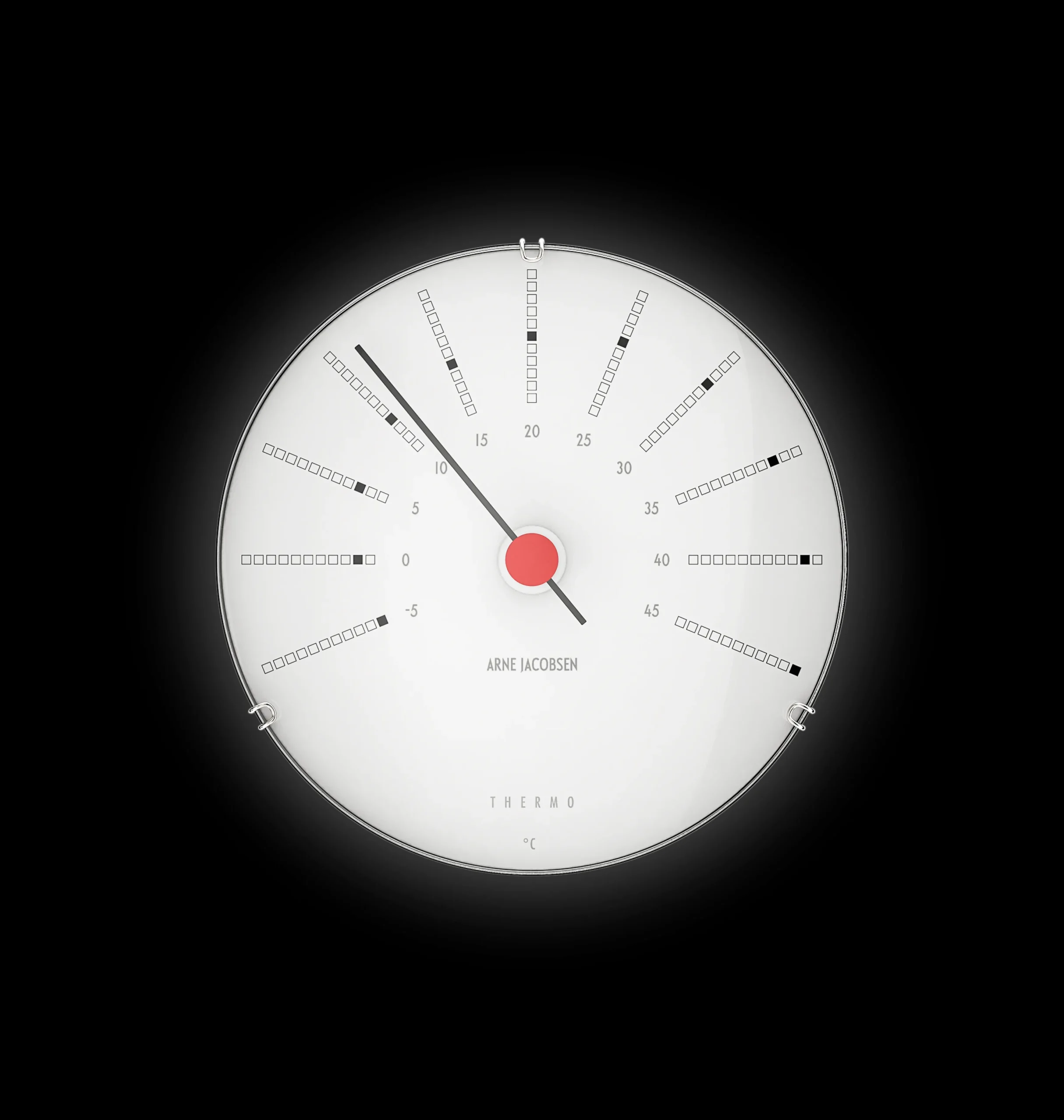 Discount Clocks Termometer Ø12 cm i hvid | Køb her Ure & Vejrstationer