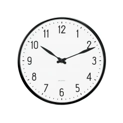 New Station Vægur Ø21 cm hvid/sort | Køb her Ure & Vejrstationer