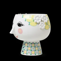 New Eva Urtepotteskjuler på fod Ø15.5 cm gul Vaser & Urtepotteskjulere|Urtepotter