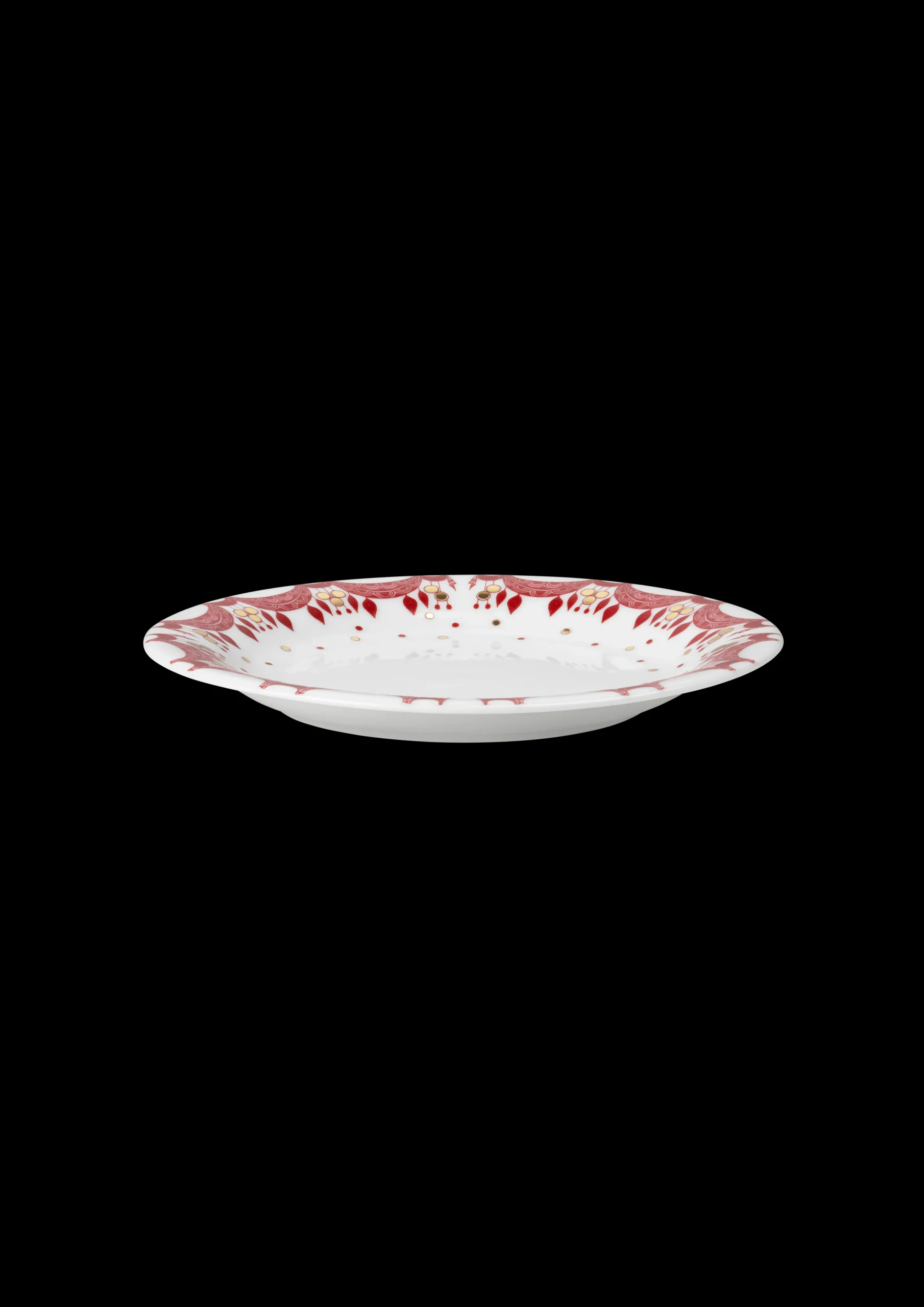 New Guirlande Juletallerken Ø20 cm rød | Køb her Frokosttallerkener|Stel