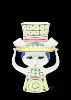 Best Lady with hat Vase H24.5 cm grøn | Køb nu Vaser & Urtepotteskjulere