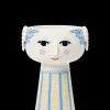 Vase H18.5 cm i blå fra serien Eva | Køb her Vaser & Urtepotteskjulere
