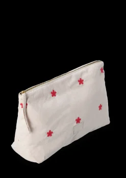 Sale Daisy Karla Toilettaske 30x10x20 cm – Sand/Rød fra Nyheder|Tasker & Toilettasker
