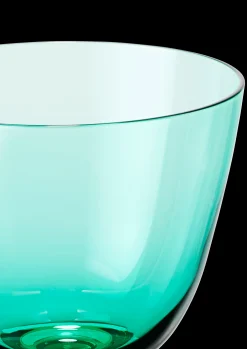 Clearance Flow Glas på fod 35 cl emerald green | Køb her Vinglas|Nytår