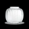 New Oval Vase H17.5 cm i klar fra serien Primula Vaser & Urtepotteskjulere