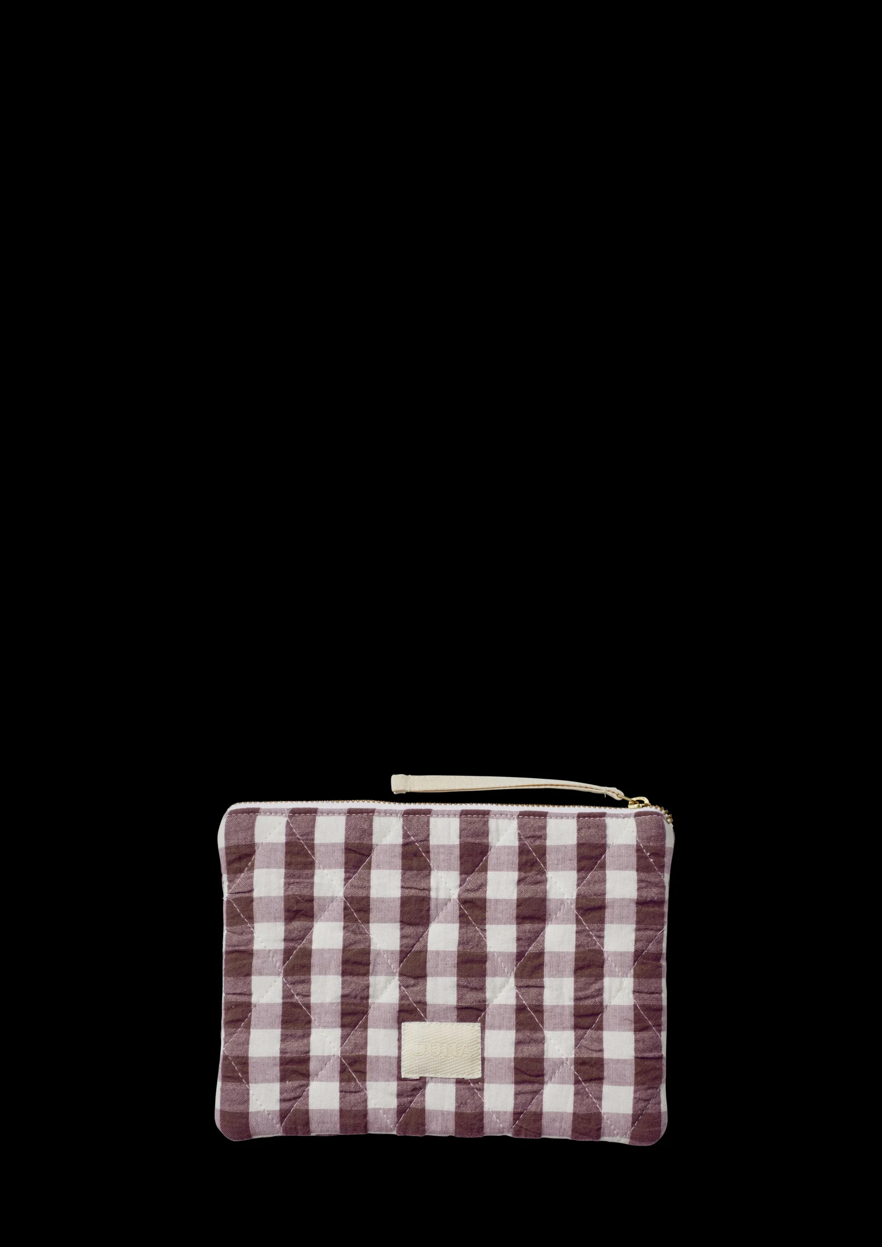 Bæk&Bølge Dalila Toiletbag 20x14 cm Chokolade/Hvid Tasker & Toilettasker