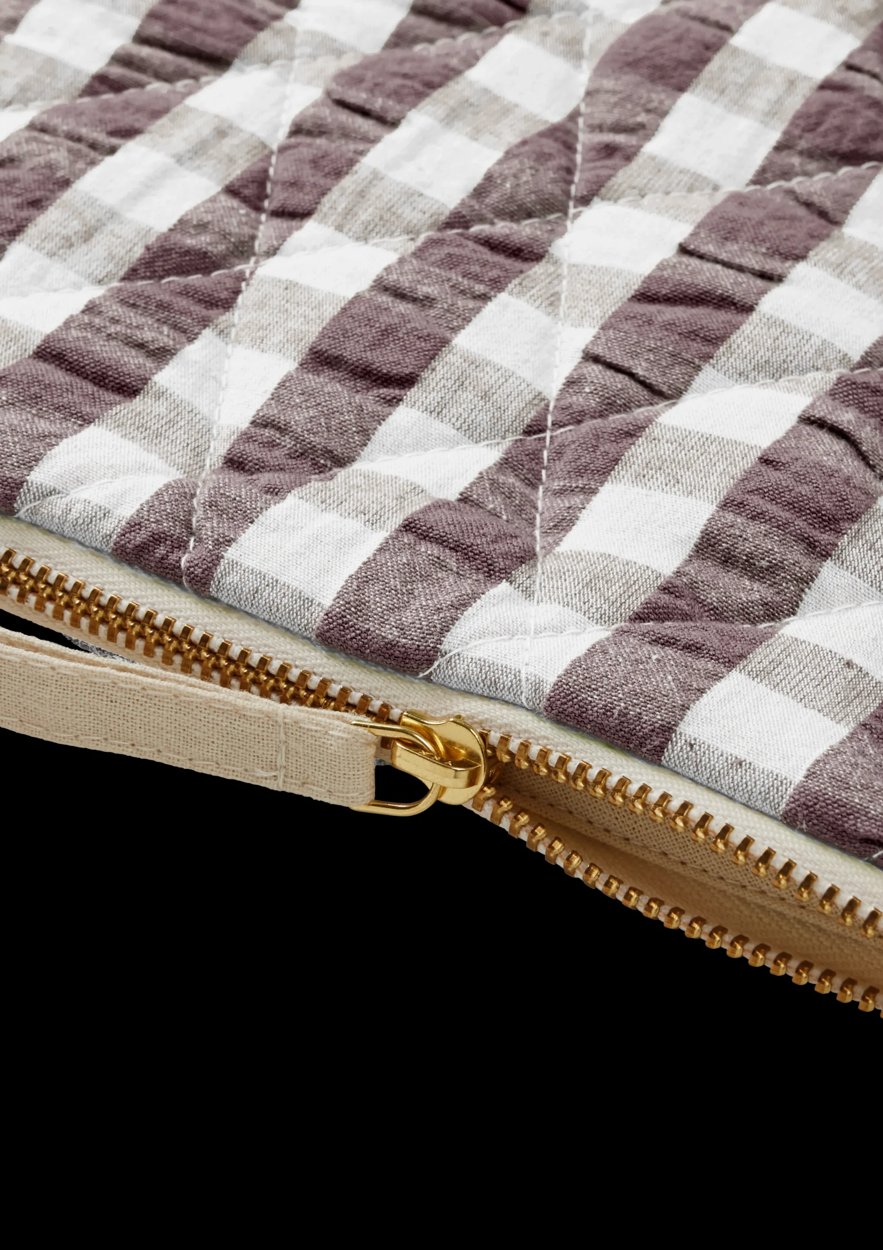 Bæk&Bølge Dalila Toiletbag 20x14 cm Chokolade/Hvid Tasker & Toilettasker