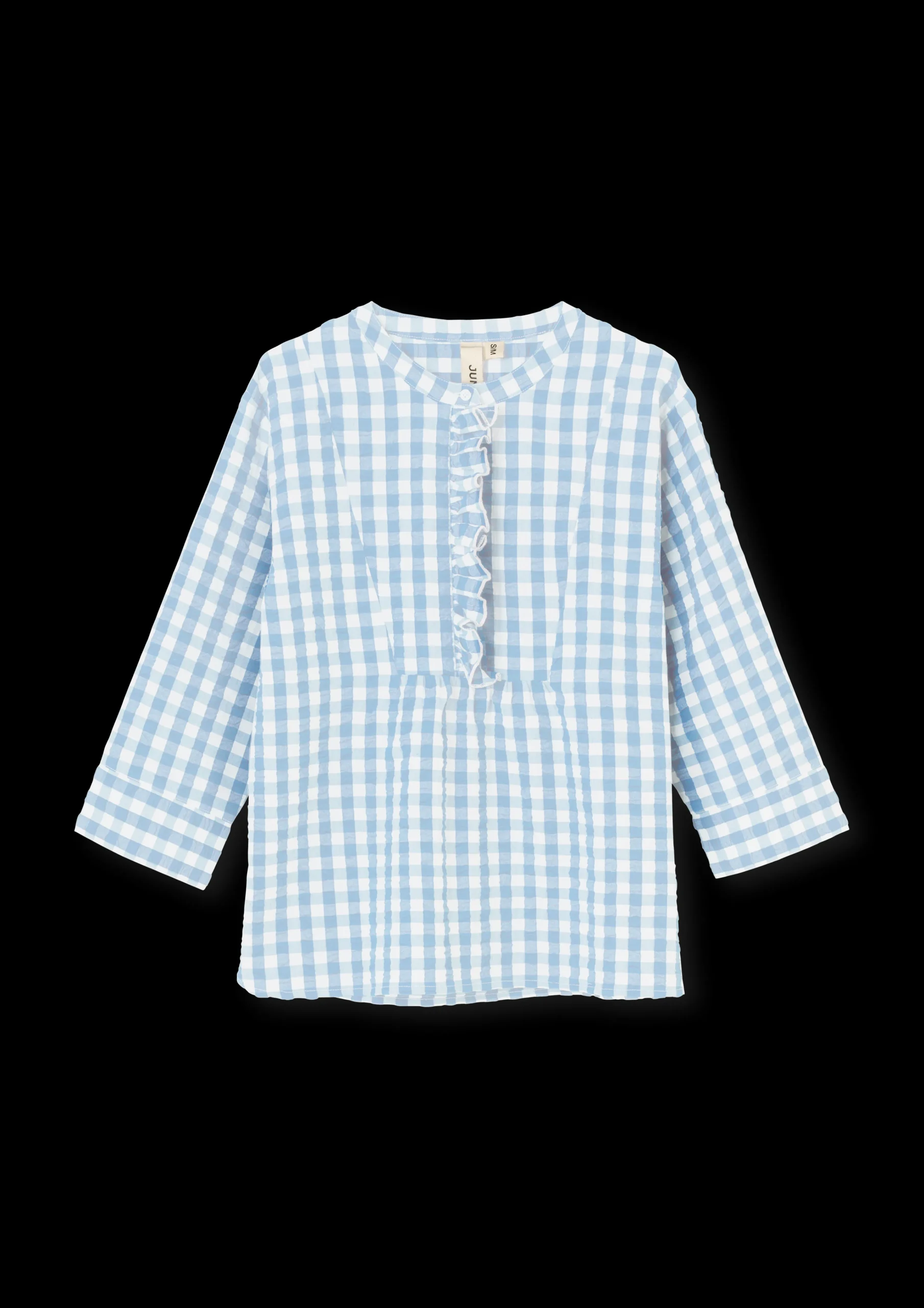 Sale Bæk&Bølge Irene bluse XS lys blå/hvid | Køb her Nattøj|Toppe