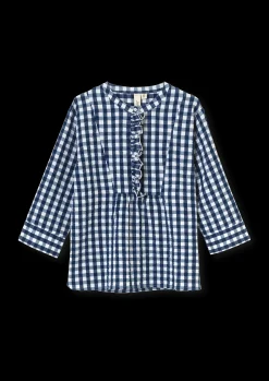 Online Bæk&Bølge Irene bluse XS mørk blå/hvid | Køb her Nattøj|Toppe