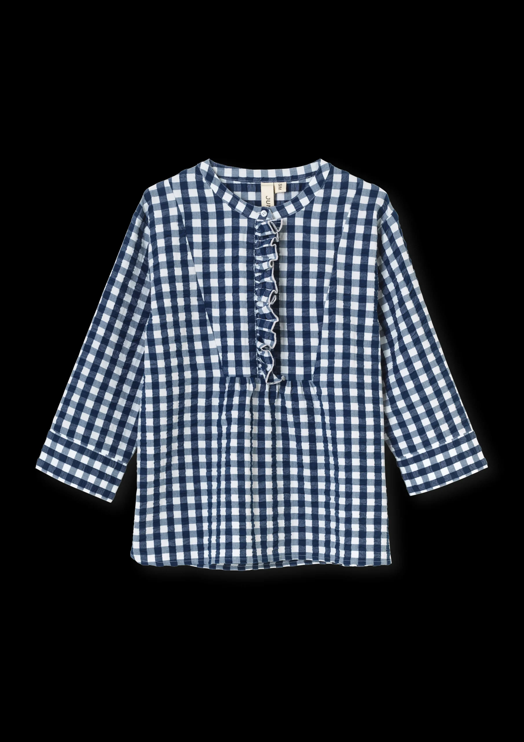 Online Bæk&Bølge Irene bluse XS mørk blå/hvid | Køb her Nattøj|Toppe
