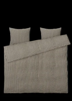 Clearance Bæk&Bølge Sengetøj 200x220 cm sort/sand DK | Køb her Sengetæj