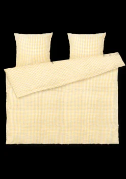 Outlet Bæk&Bølge Sengetøj 200x220 cm gul/hvid DK | Køb her Sengetæj