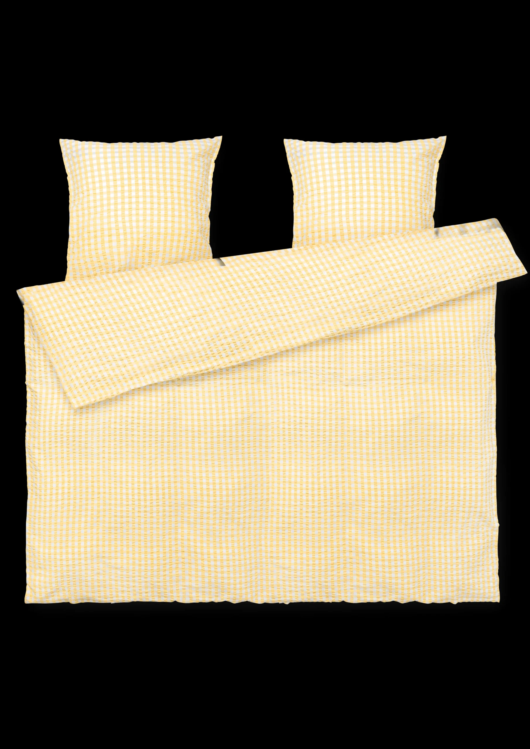 Outlet Bæk&Bølge Sengetøj 200x220 cm gul/hvid DK | Køb her Sengetæj