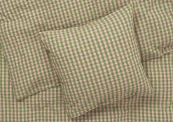 Hot Bæk&Bølge Sengetøj 140x220 cm grøn/soft pink DK Sengetæj