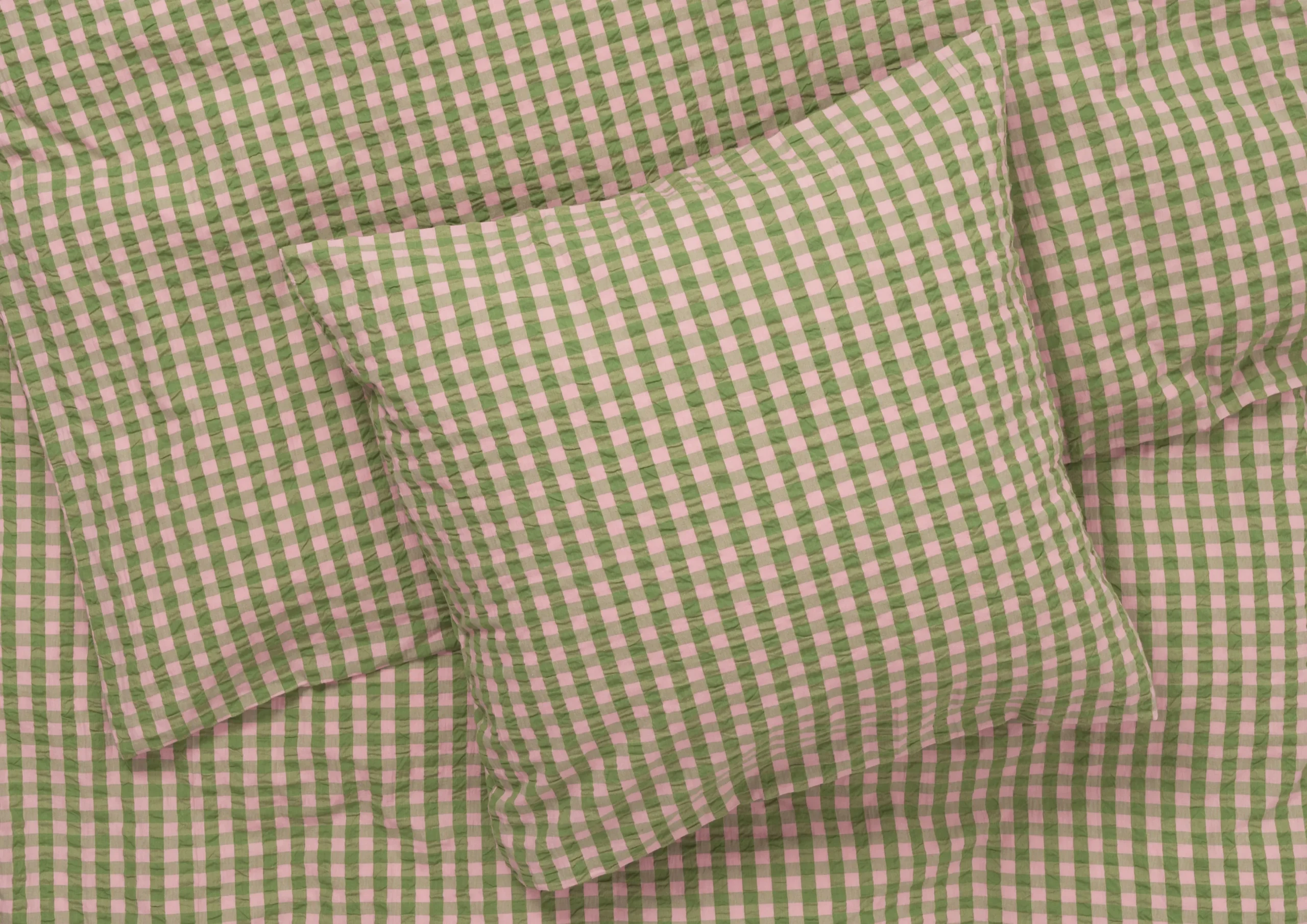 Hot Bæk&Bølge Sengetøj 140x220 cm grøn/soft pink DK Sengetæj