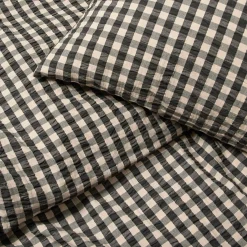 Best Bæk&Bølge Sengetøj 150x210 cm sort/sand SE | Køb her Sengetæj