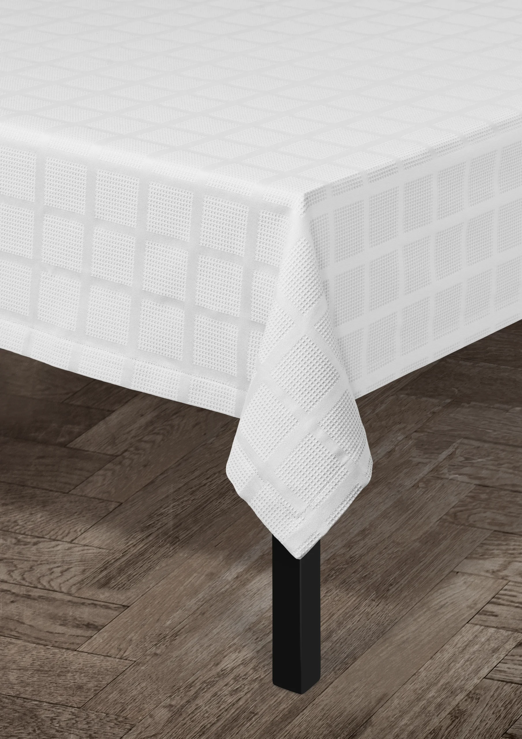 Brick Damaskdug 150x220 cm hvid - Køb her Duge|Duge
