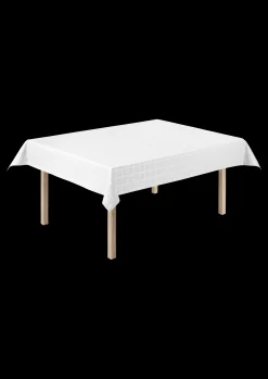 Online Brick Damaskdug 150x320 cm hvid - Køb her Duge|Duge