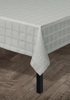 Online Damaskdug 150x220 cm i grå fra serien Brick | Køb her Duge|Duge