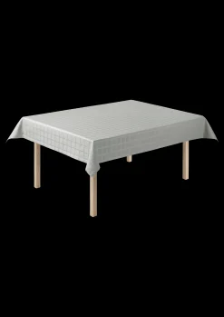 Outlet Damaskdug 150x320 cm i grå fra serien Brick | Køb her Duge|Duge