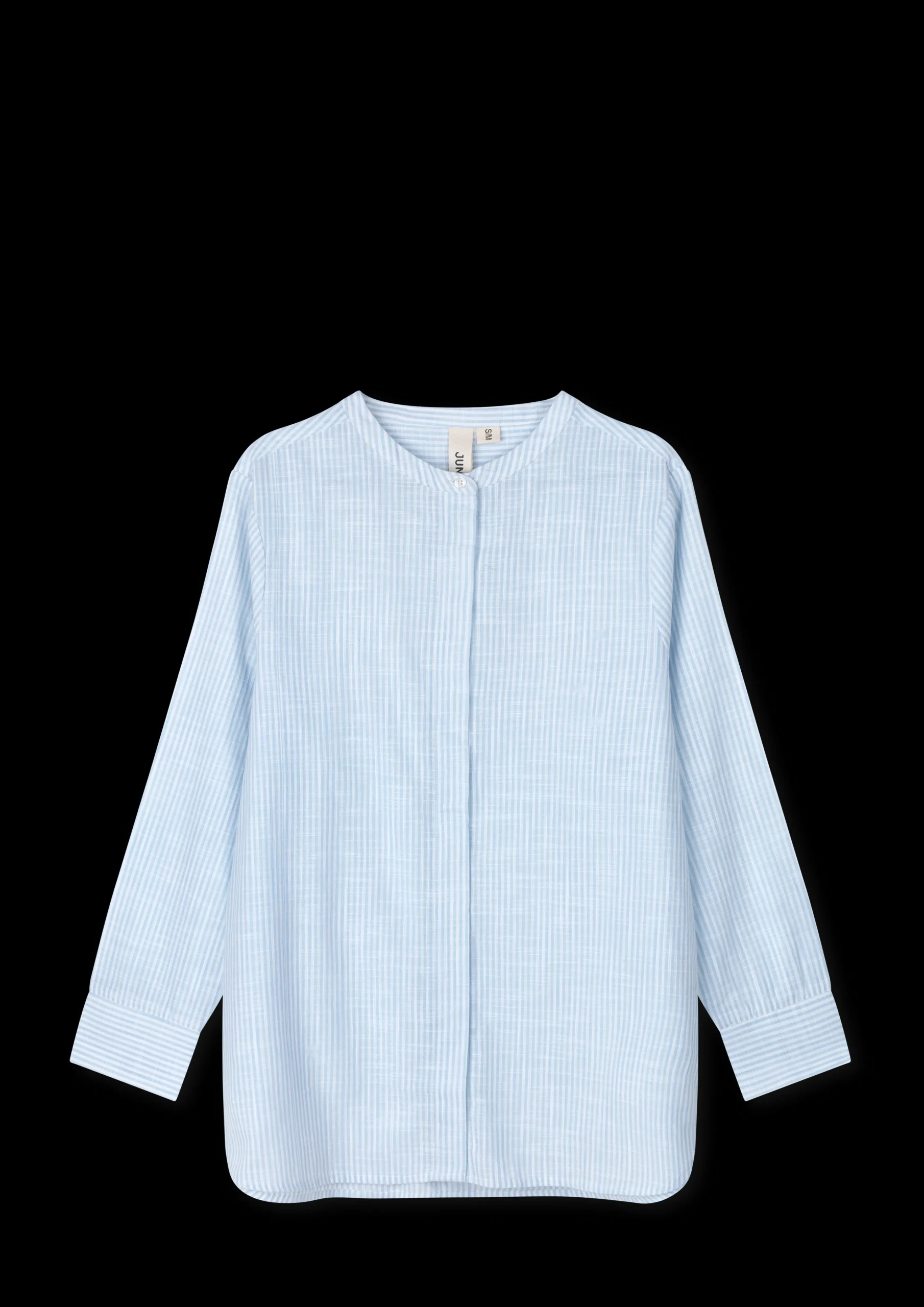 Outlet Monochrome Lines Ida shirt XS lys blå/hvid | Køb her Nattøj|Toppe