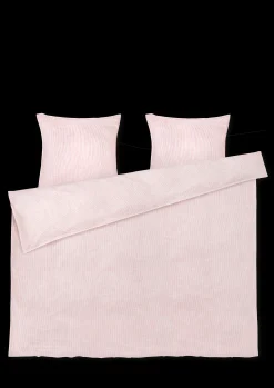 Best Monochrome Lines Sengetøj 140x220 cm rosa/hvid Sengetæj