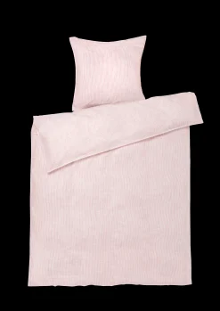 New Monochrome Lines Sengetøj 150x210cm rosa/hvid | Køb nu Sengetæj