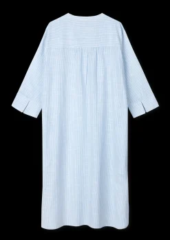 New Monochrome Lines Sonja dress XS lys blå/hvid | Køb her Kjoler|Nattøj