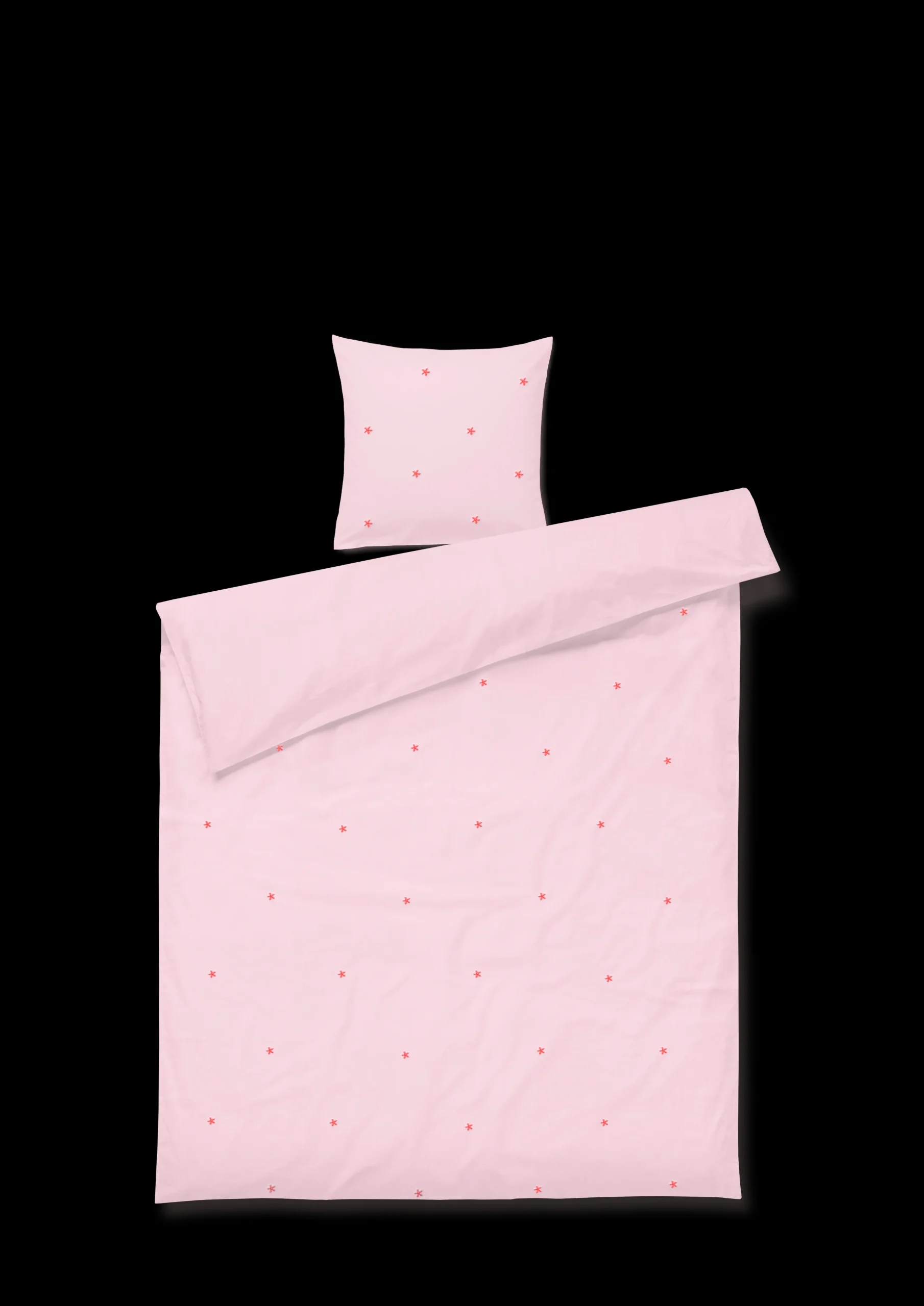 Clearance Sengetøj 140x200 cm i rosa fra serien Daisy | Køb her Nyheder|Sengetæj
