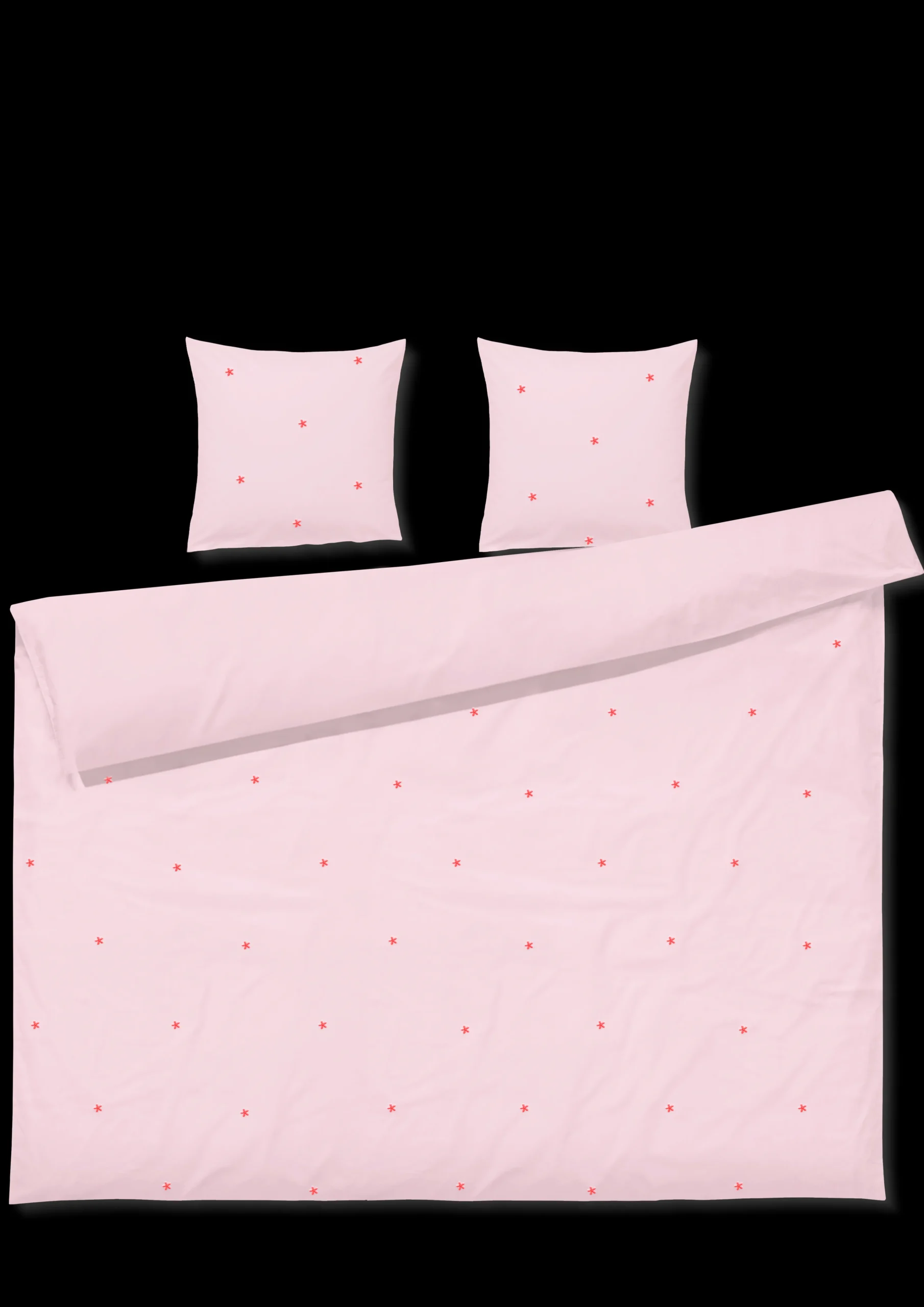 Clearance Sengetøj 220x220 cm i rosa fra serien Daisy | Køb her Nyheder|Sengetæj