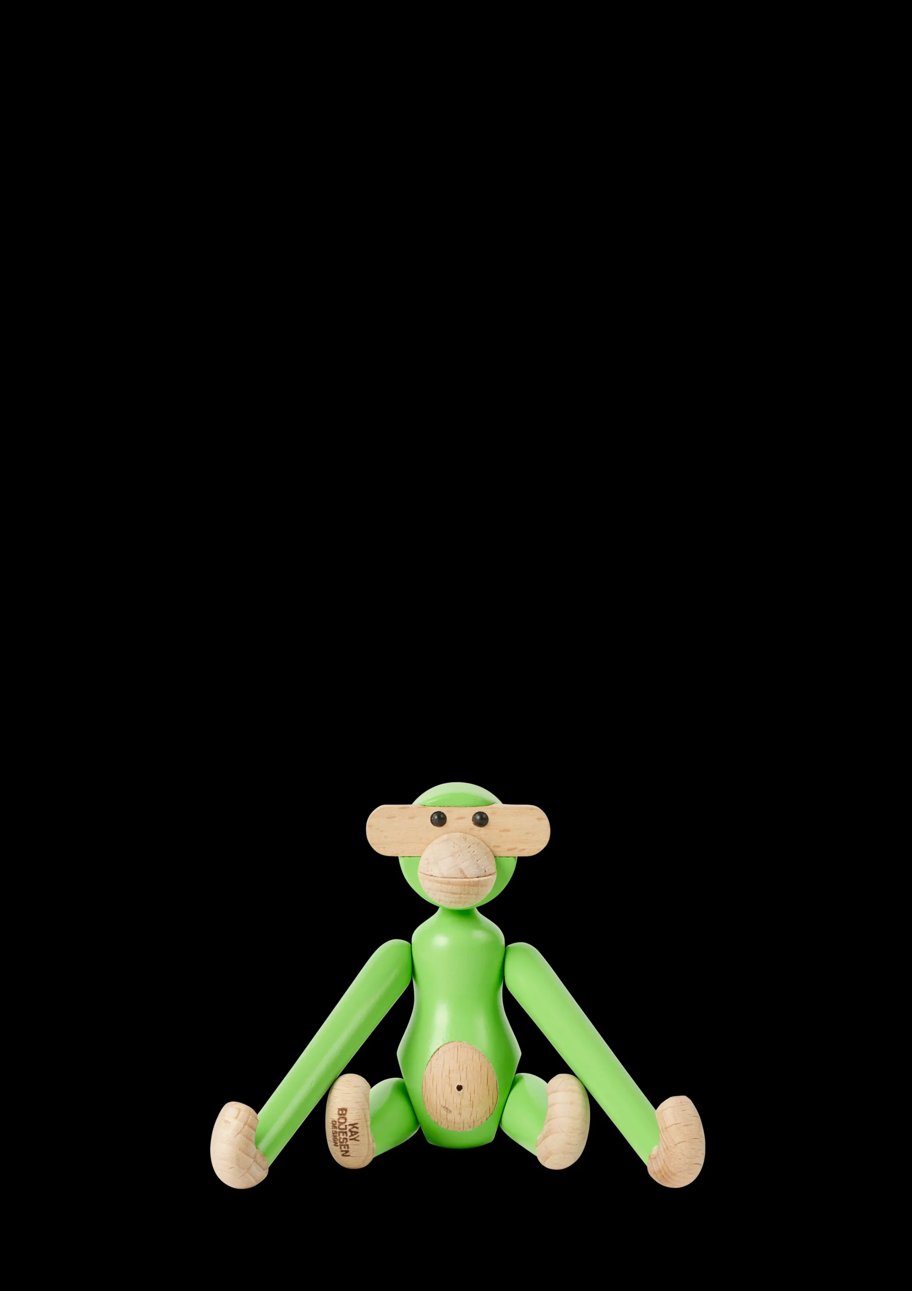 New Abe mini i grøn fra serien Monkey | Køb her Nyheder|Træfigurer & Skulpturer