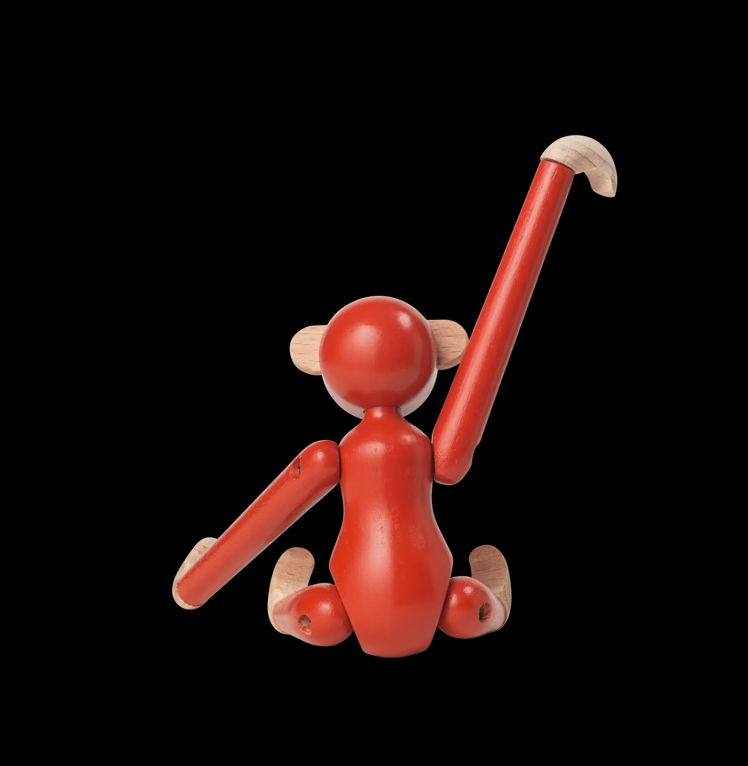 Hot Abe mini i rød fra serien Monkey | Køb her Træfigurer & Skulpturer