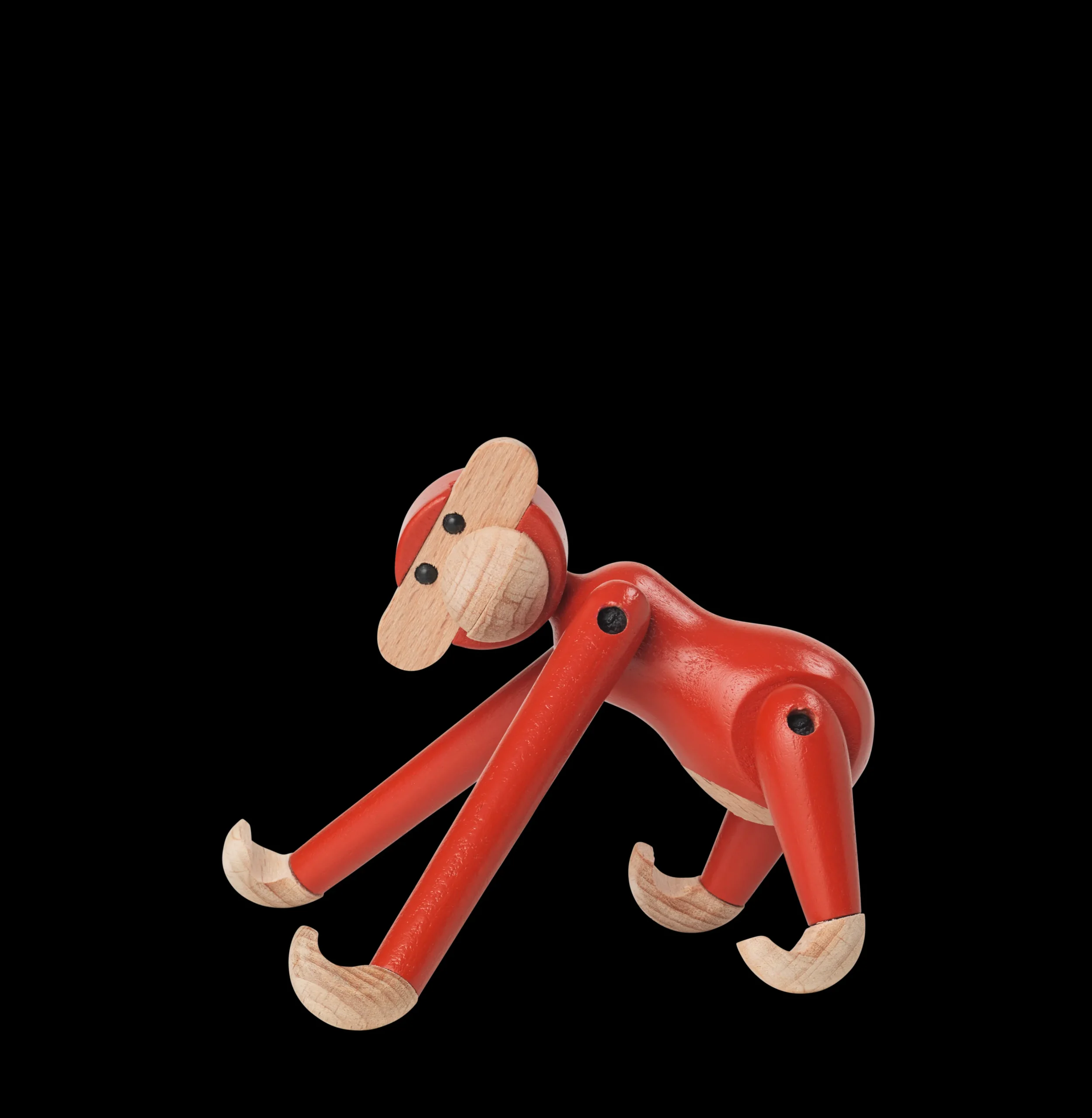 Hot Abe mini i rød fra serien Monkey | Køb her Træfigurer & Skulpturer