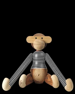 Clearance Abe x Nørgaard paa Strøget stor sort/hvid Træfigurer & Skulpturer