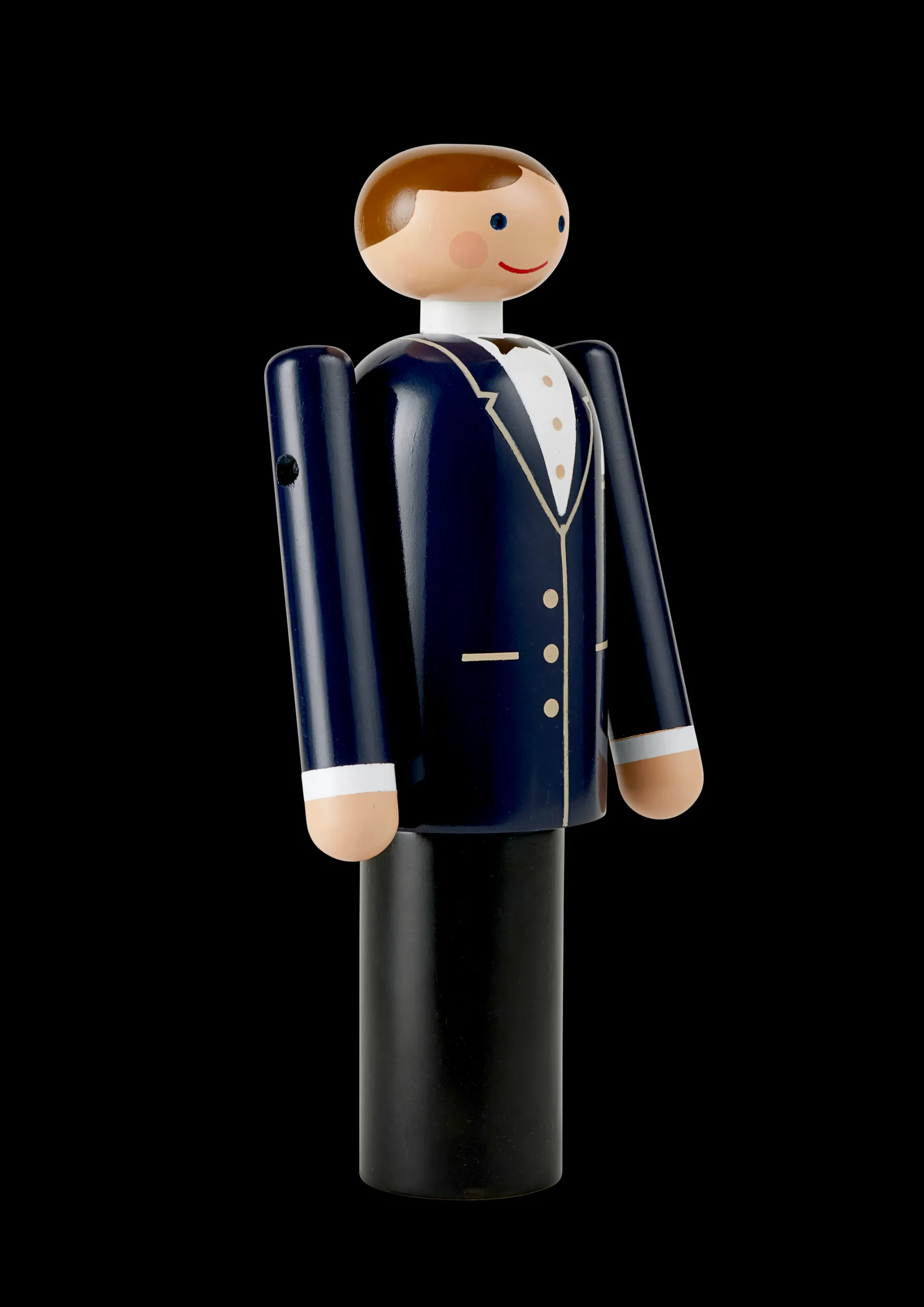 Brudgom H18 cm i blå fra serien Figurines Træfigurer & Skulpturer|Brud Og Brudgom