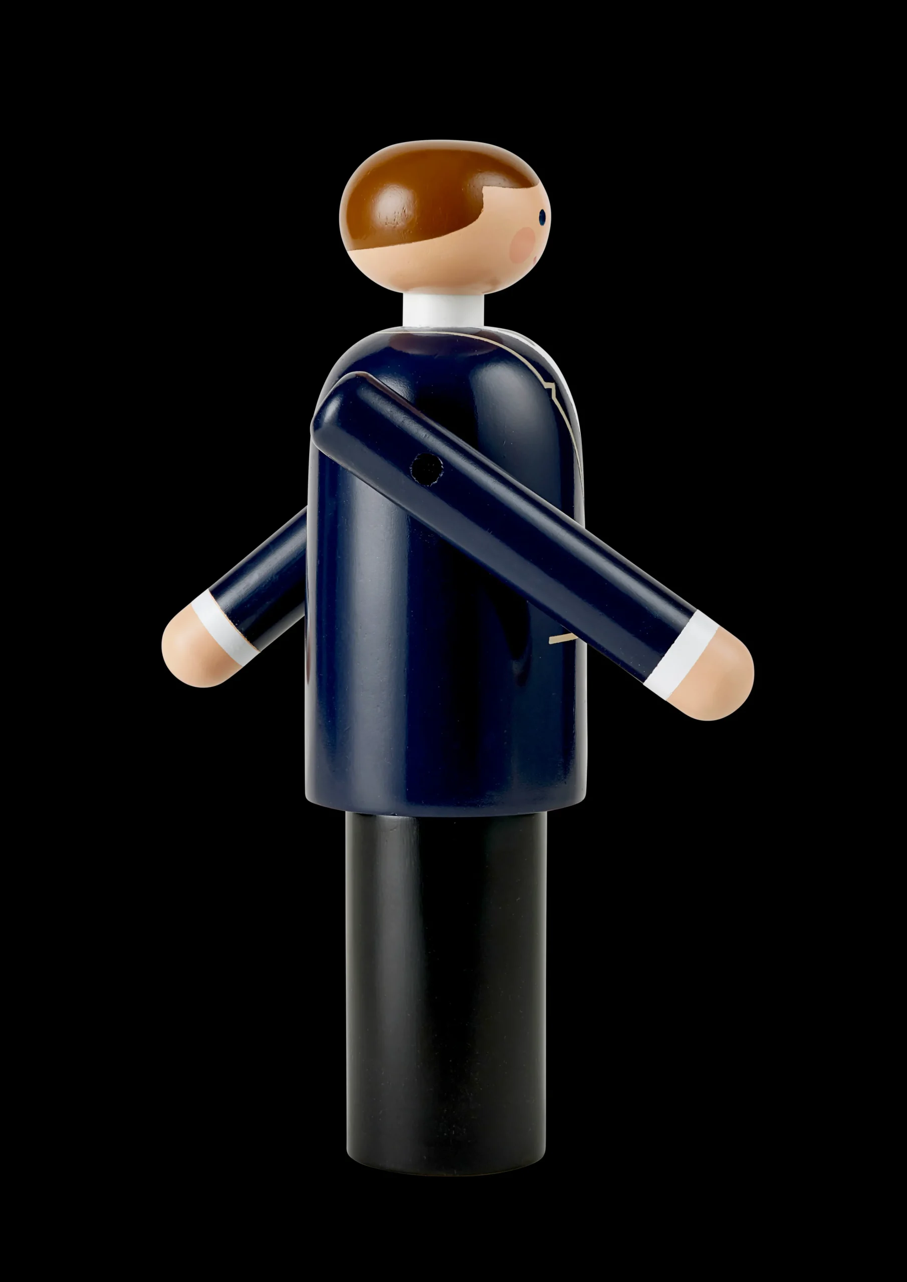 Brudgom H18 cm i blå fra serien Figurines Træfigurer & Skulpturer|Brud Og Brudgom
