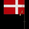 Clearance Flagstang med flag til stor garder | Køb her Reservedele Og Tilbehør
