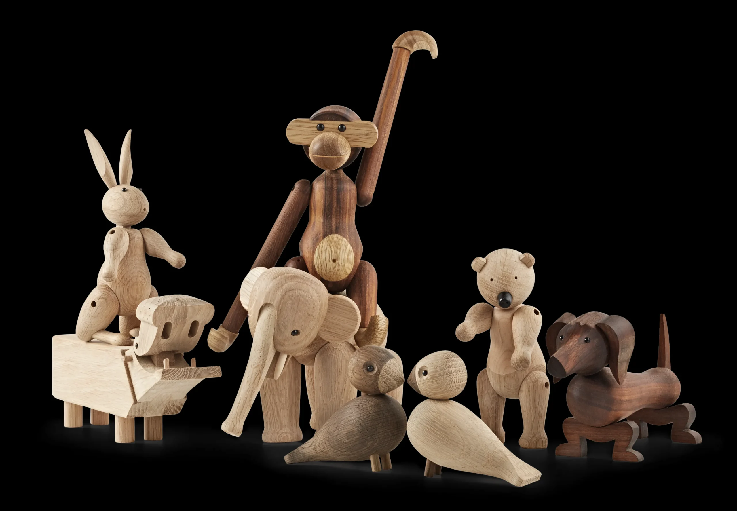 Sale Flodhest H9 cm i træ fra serien Other animals Træfigurer & Skulpturer