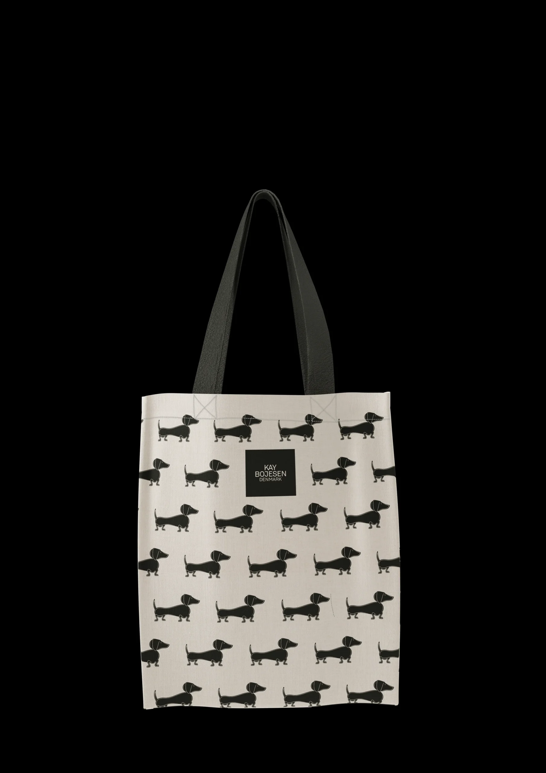 Gravhund Mulepose 40x45 cm i sort | Køb her Tasker & Toilettasker