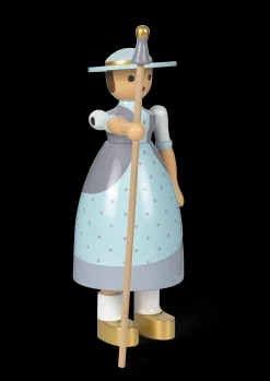 Hot Hyrdinde H20 i blå fra serien Figurines Træfigurer & Skulpturer