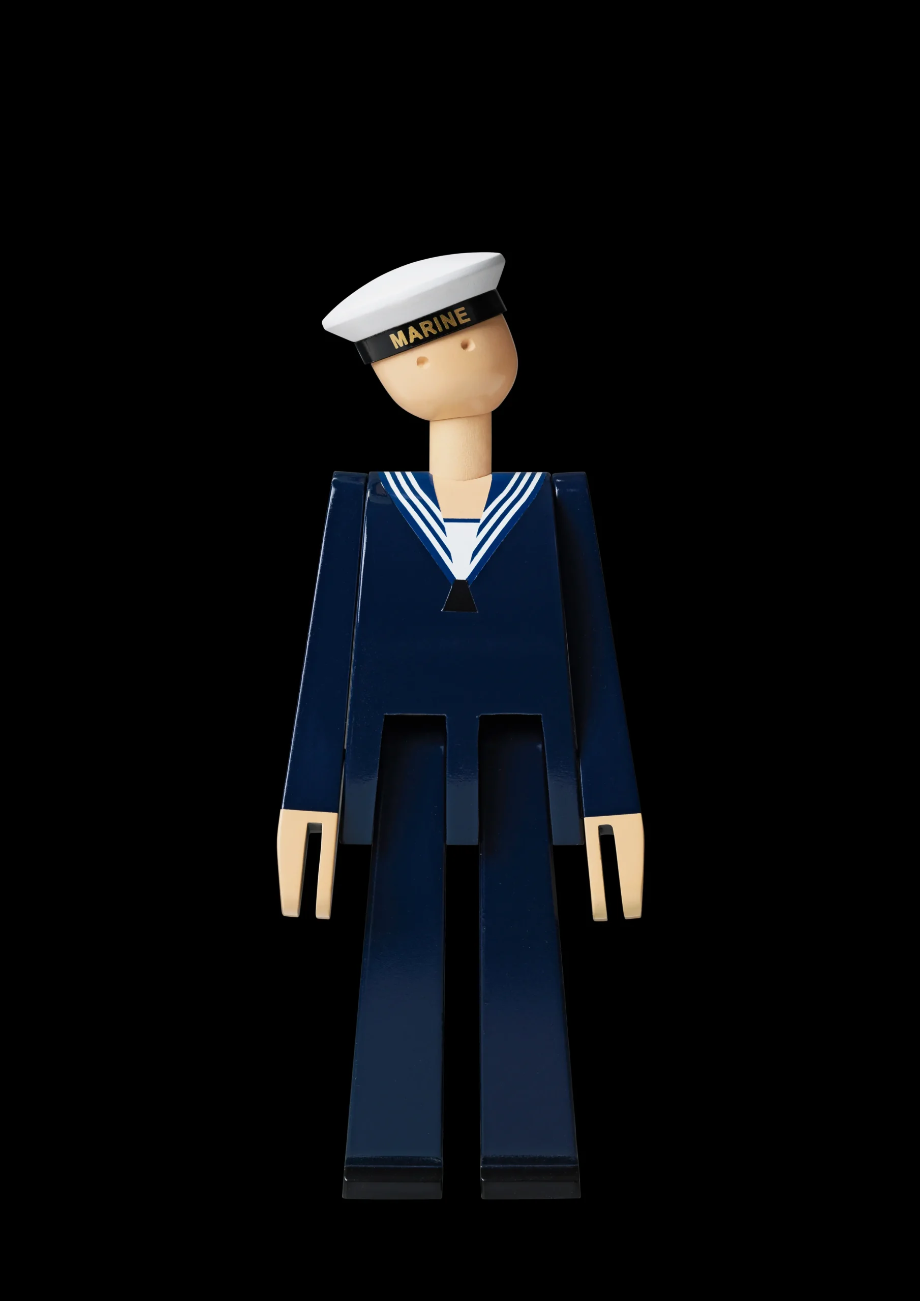 Marine H20.5 cm i blå fra serien Figurines Træfigurer & Skulpturer