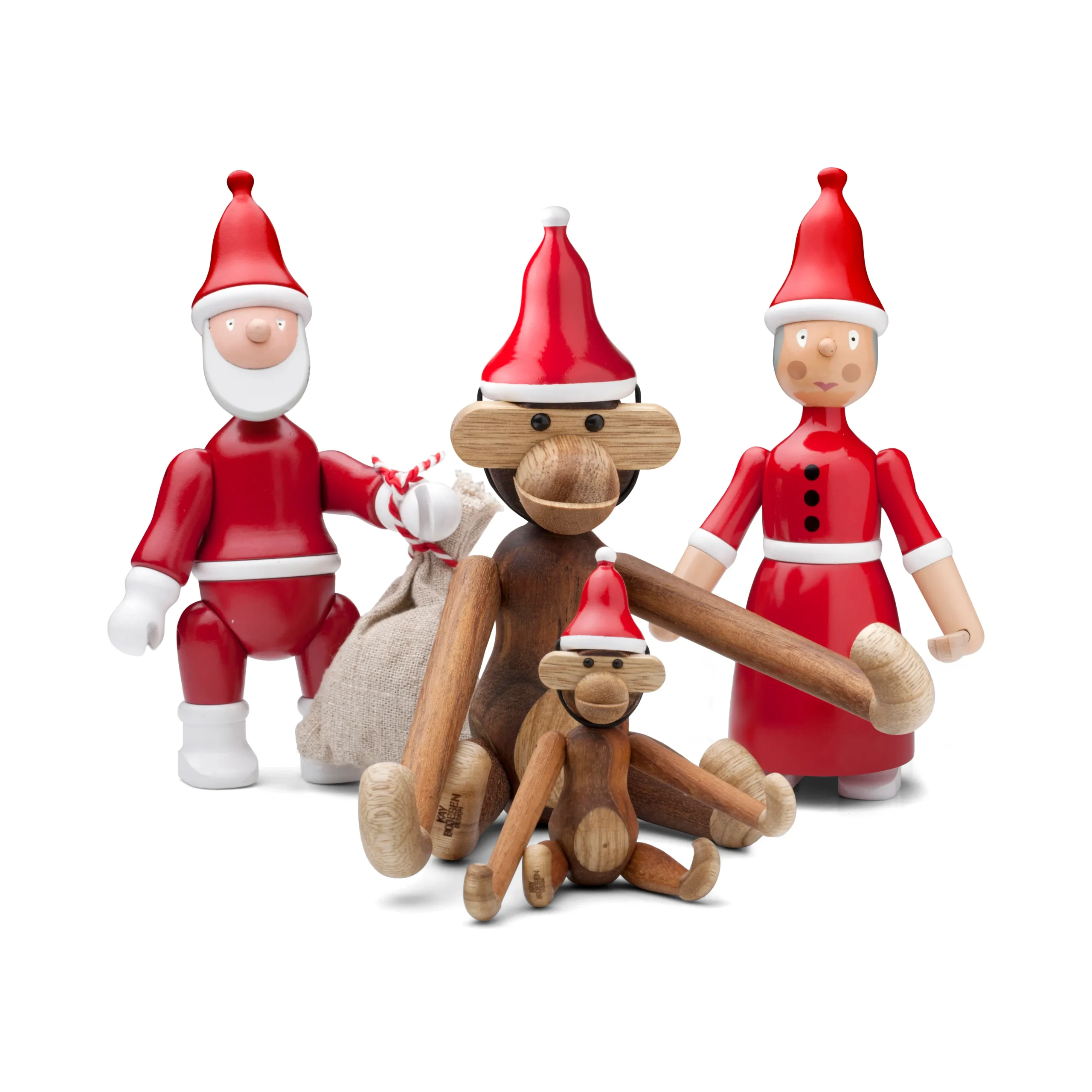 Nissehue mini i rød fra serien Figurines Træfigurer & Skulpturer