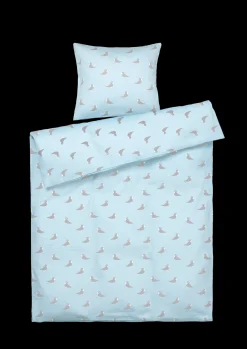 Outlet Sengetøj Sangfugl junior 100x140cm blå - Køb her Børn Baby- & Juniorsengetøj|Baby- & Juniorsengetøj