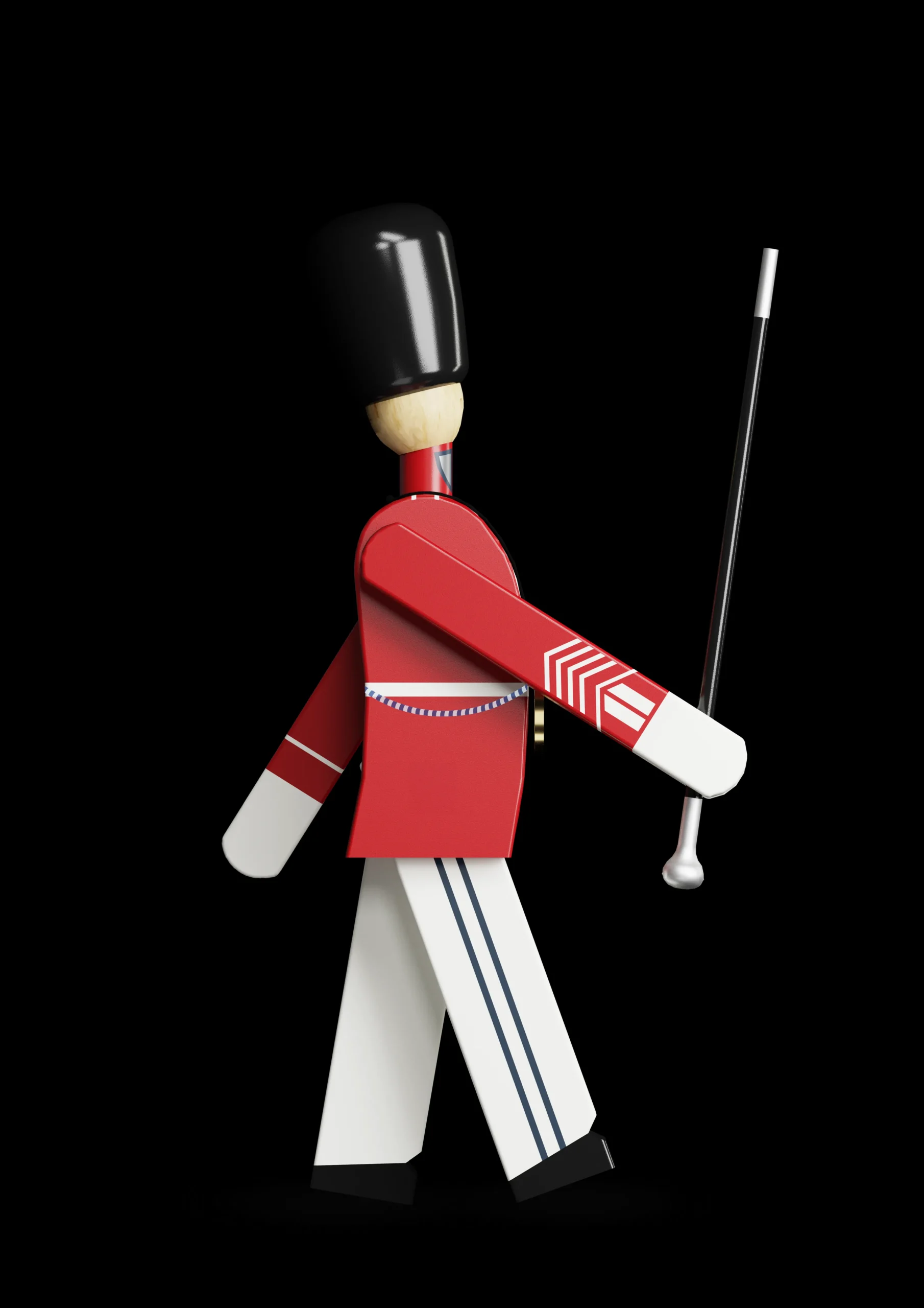 Best Tivoli Tambourmajor lille rød/hvid | Køb her Nyheder|Træfigurer & Skulpturer