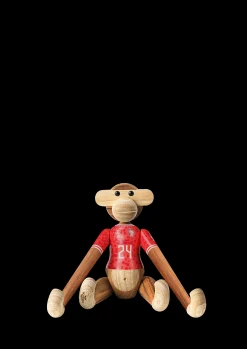 x DBU Abe Herre 2024 lille teak/limba | Køb her Træfigurer & Skulpturer
