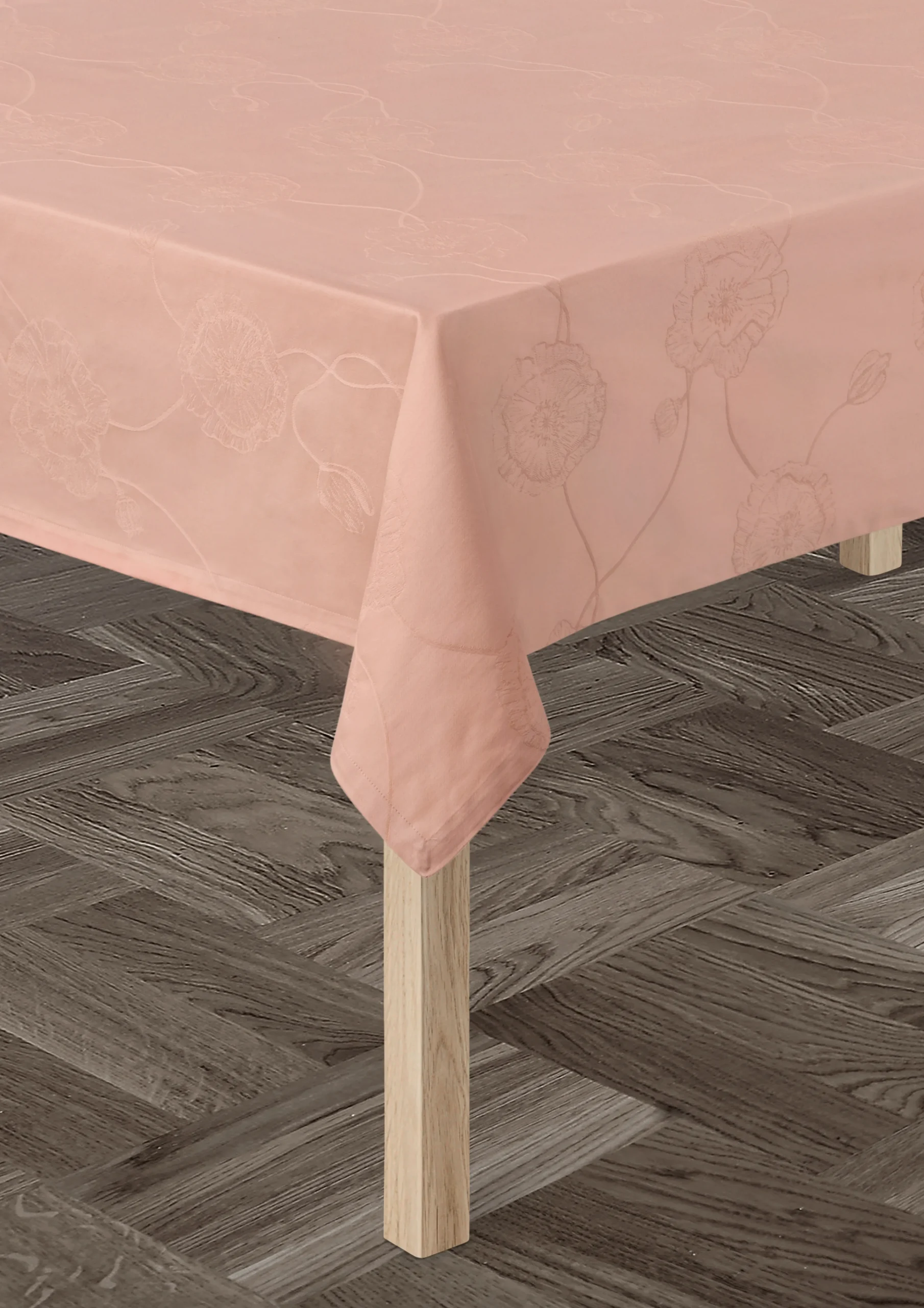 Clearance Damaskdug 150x320 cm i rosa | Køb hos Rosendahl.com Duge|Duge