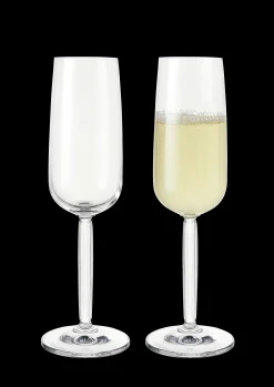 Best Hammershøi Champagneglas 24 cl klar 2 stk. | Køb her Champagneglas|Vinglas