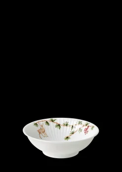 Online Hammershøi Christmas Skål Ø16 cm hvid m. deko 2 stk. Serveringsskåle|Julestel & Borddækning