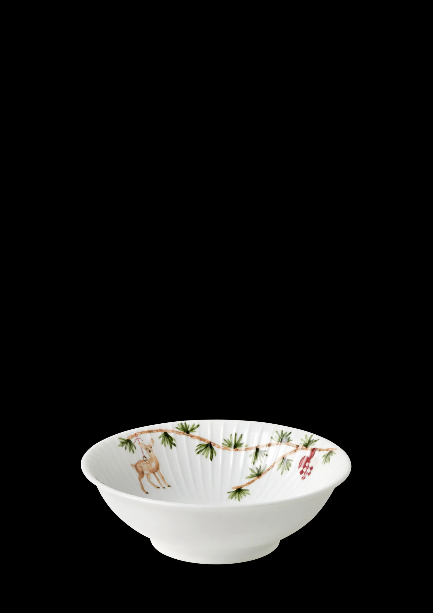 Online Hammershøi Christmas Skål Ø16 cm hvid m. deko 2 stk. Serveringsskåle|Julestel & Borddækning